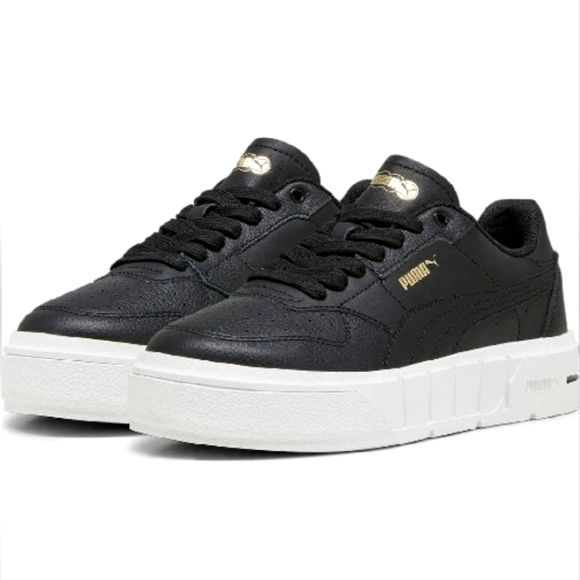 6 Puma Black&White Women's Sneakers Platform - Picture 2 of 9